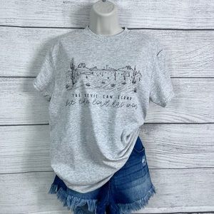 “The Devil can scrap, but the Lord has won” Heather Gray Tee T Shirt 💗